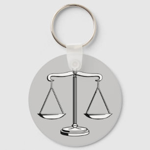 Scales of Justice Law Keychain