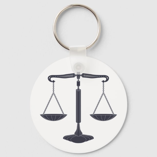 Scales of Justice | Law Keychain (Front)