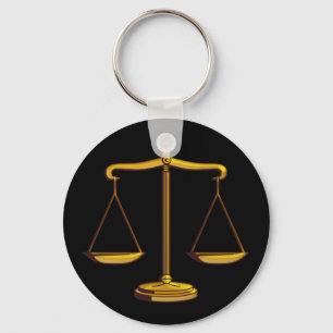 Scales of Justice Law Keychain