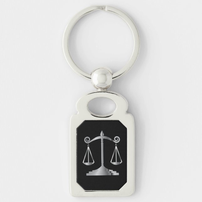 Scales of Justice | Law | Lawyer | DIY Colour Keychain (Front)