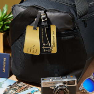 Scales of Justice   Law   Lawyer Luggage Tag