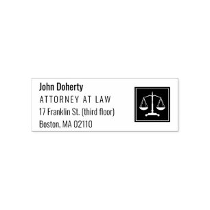 Scales of Justice   Law Office Self-inking Stamp