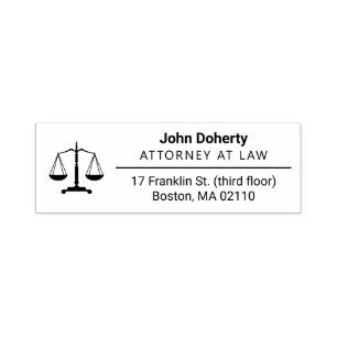 Scales of Justice   Law Office Self-inking Stamp