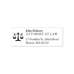 Scales of Justice   Law Office Self-inking Stamp
