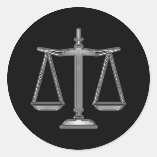 Scales of Justice - Law sticker (Front)
