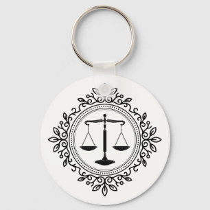 Scales of Justice Lawyer Keychain