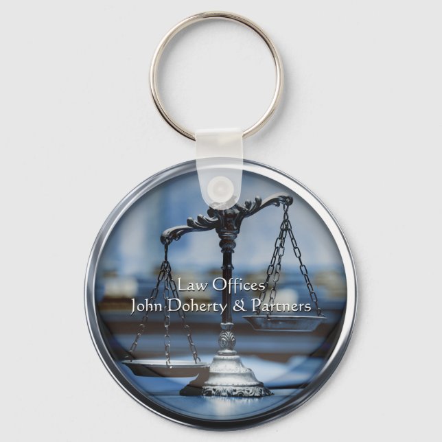 Scales of Justice | Lawyers Keychain (Front)