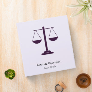 Scales of Justice Legal Services Symbol Binder