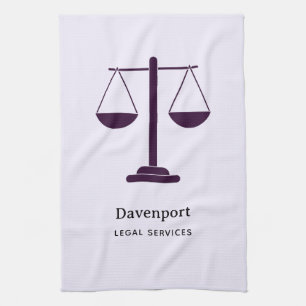 Scales of Justice Legal Services Symbol Kitchen Towel