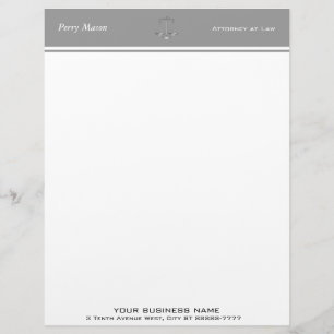 Scales of Justice Letterhead