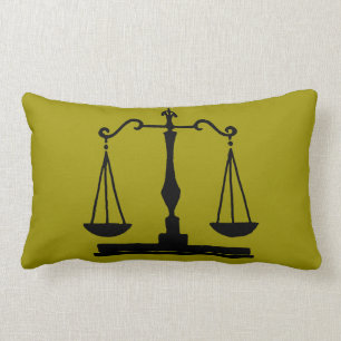 Scales Of Justice Lumbar Pillow