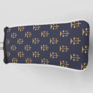 Scales of Justice on a Navy background Golf Head Cover