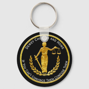 Scales of Justice Personalize Keychain