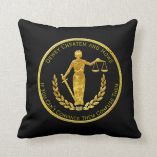 Scales of Justice Personalize Throw Pillow