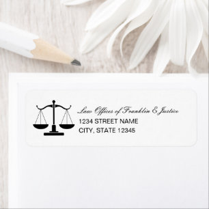 Scales of Justice Return Address