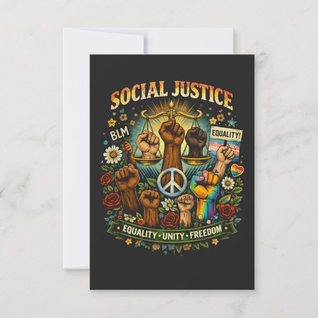 Scales of Justice Thank You Card (Front)