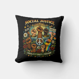 Scales of Justice Throw Pillow