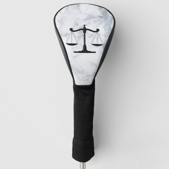 Scales on Marble Golf Head Cover (Front)