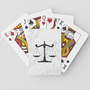 Scales on Marble Playing Cards