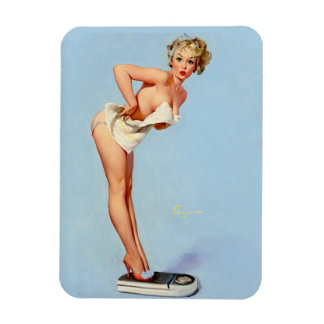 Scales Pin Up Postcard Magnet