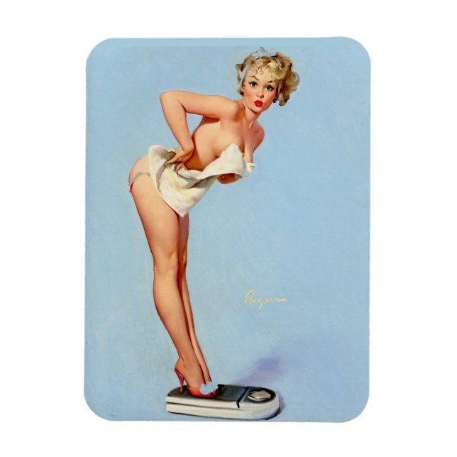 Scales Pin Up Postcard Magnet (Vertical)