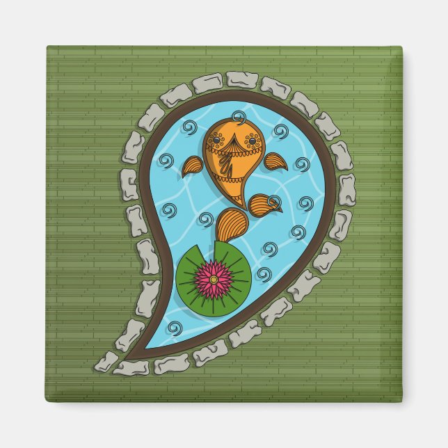 Scales the Goldfish Magnet (Front)