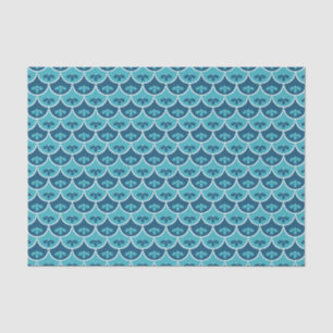 Scallop Floral Pattern Custom Colours Tissue Paper