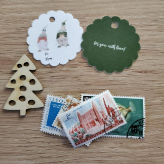 Scallop Gnome Gift Tag