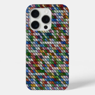 Scallop Mosaic Pattern iPhone 15 Pro Case