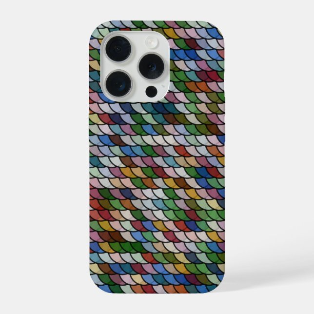  Scallop Mosaic Pattern iPhone Case (Back)