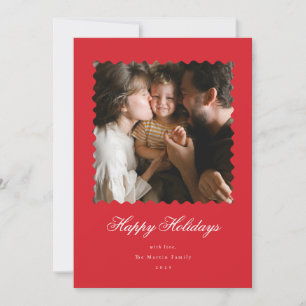 Scallop Photo Holiday Card