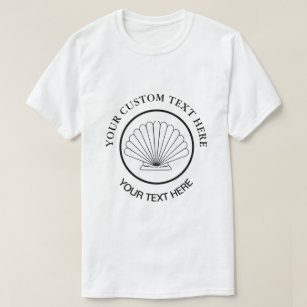 Scallop Seashell Custom Logo  T-Shirt