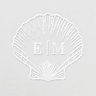 Scallop Shell Beach Monogram Wedding