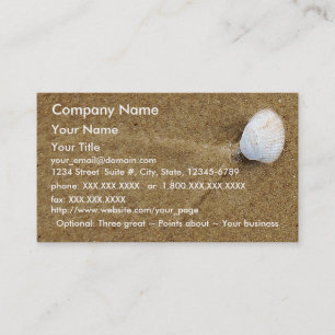 Scallop Shell - business card template