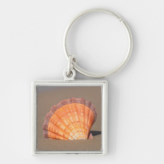 Scallop Shell| Crete, Greece Keychain (Front)