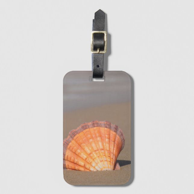 Scallop Shell| Crete, Greece Luggage Tag (Front Vertical)