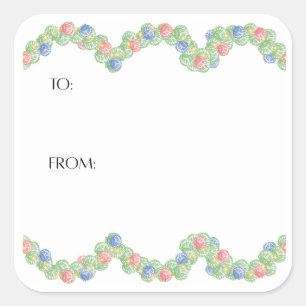 Scallop Shell Gift Sticker
