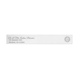 scallop shell wrap around label