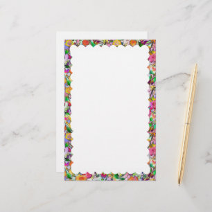 scalloped border stationery