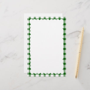 scalloped border stationery