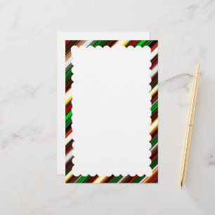 scalloped border stationery
