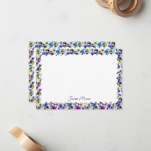 scalloped border stationery card