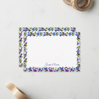 scalloped border stationery card