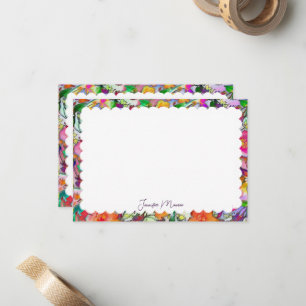 scalloped border stationery card