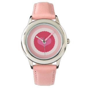Scalloped Girly Love Sweet Heart Girly Valentine Watch
