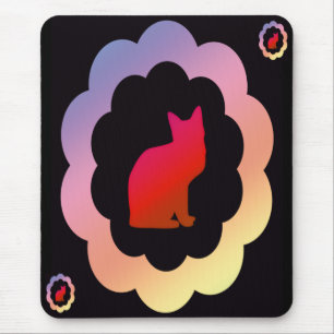 Scalloped Kitty - Mouse Pad