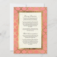 Scalloped Shell Geometric Circles Art Deco Wedding