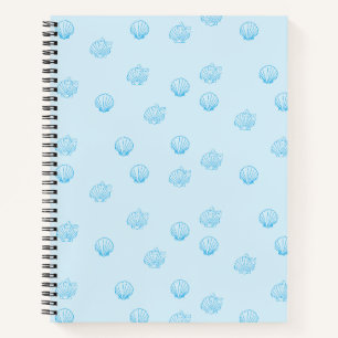 Scallops Outline Minimalism Notebook