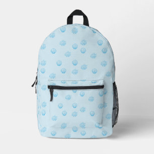 Scallops Outline Minimalism Printed Backpack