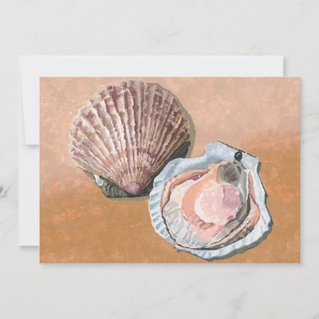Scallops Still Life Invitation (Front)